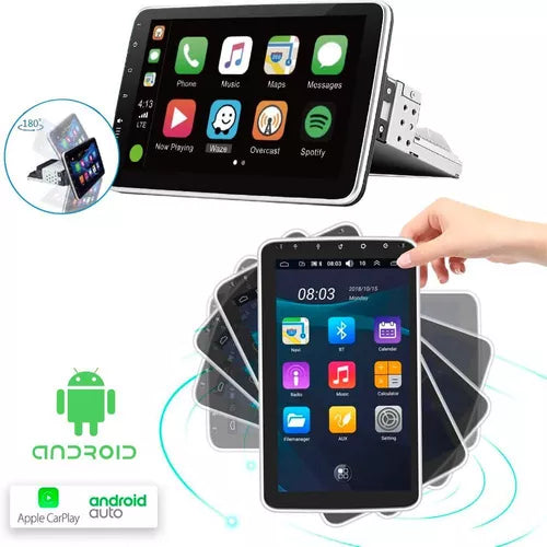 CENTRAL MULTIMIDIA UNIVERSAL WIFI ANDROID 12 TELA FLUTUANTE TOUCH 1DIN