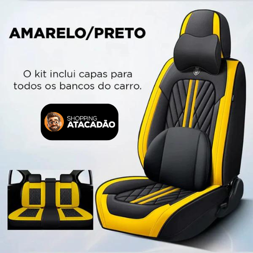 Conjunto Premium de Capas de Banco Automotivas: Luxo & Conforto