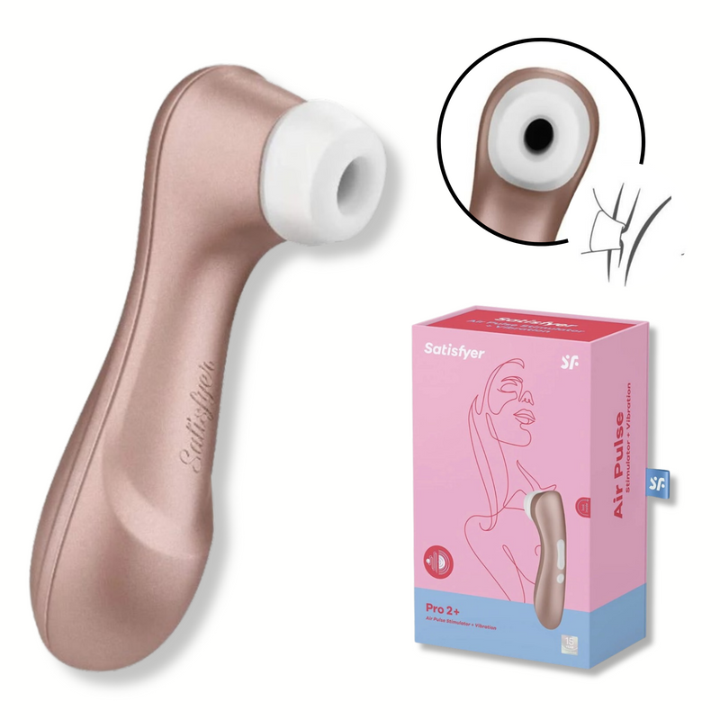 Satisfyer PRO 2+ UP - Estimulador com Vibrações & Sugador de Clitóris Air Pulse