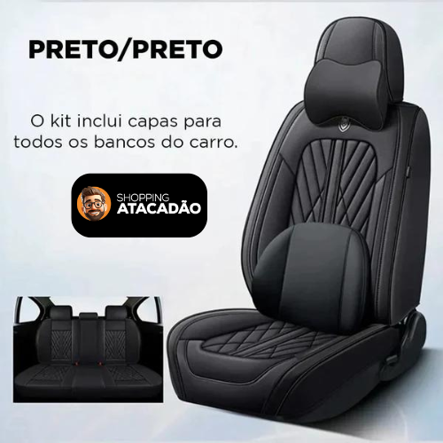 Conjunto Premium de Capas de Banco Automotivas: Luxo & Conforto