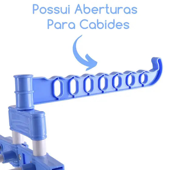 Varal De Chão Vertical Para Roupas 3 Andares Dobrável Portátil Grande