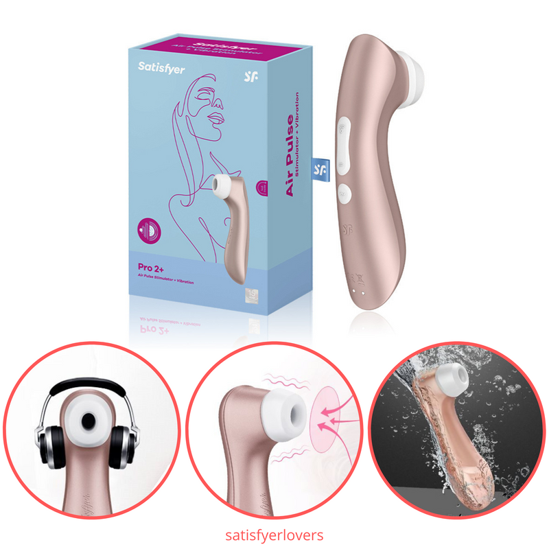 Satisfyer PRO 2+ UP - Estimulador com Vibrações & Sugador de Clitóris Air Pulse